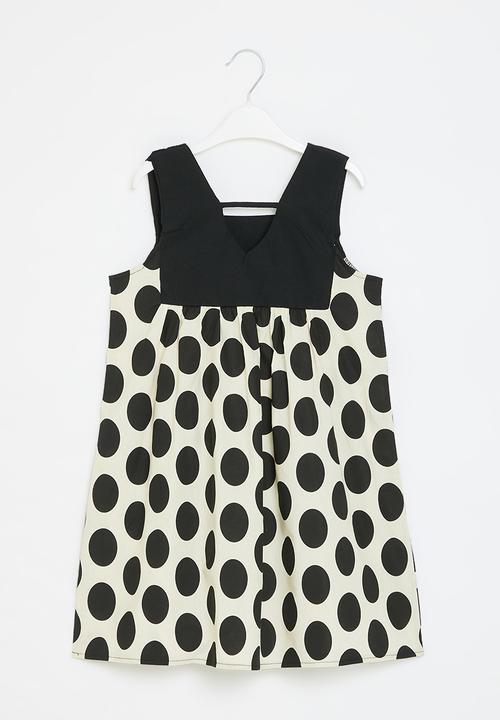Pop Candy - Polka dot dress - black & white