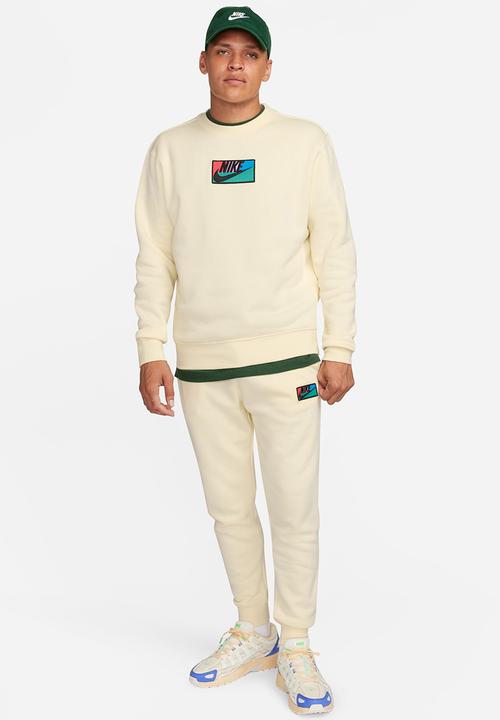 Nike - M nk club+ bb crew patch gx - cream 