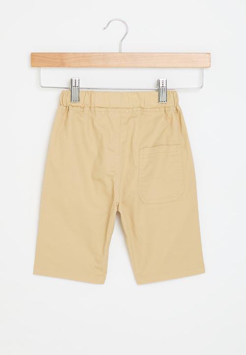 Pop Candy - Elastic waist shorts - khaki