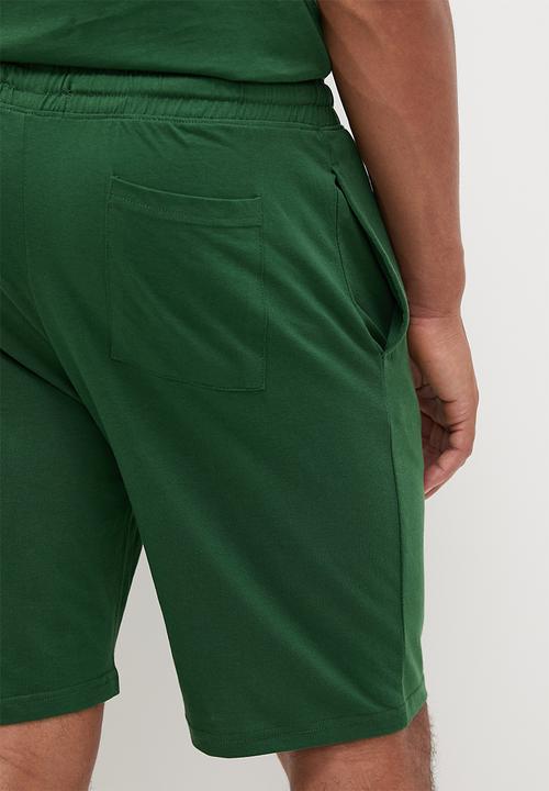 STYLE REPUBLIC - Logo tee & short lounge set - green