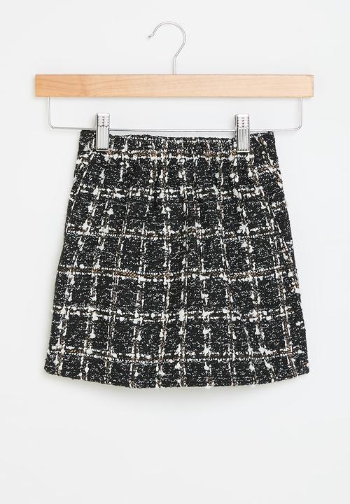 Pop Candy - Tweed skirt - black