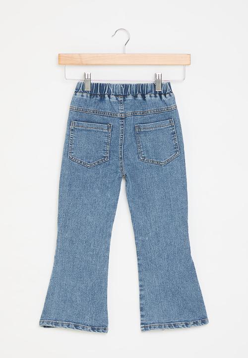 Pop Candy - Jeans with bow detail - light blue