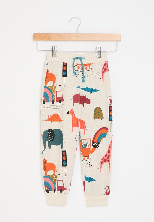 Pop Candy - Printed jogger - ecru