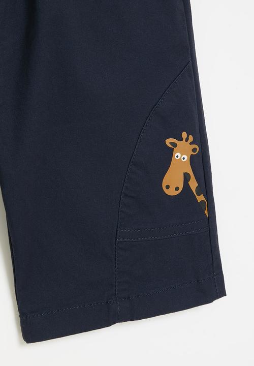 Pop Candy - Elastic waist shorts - navy