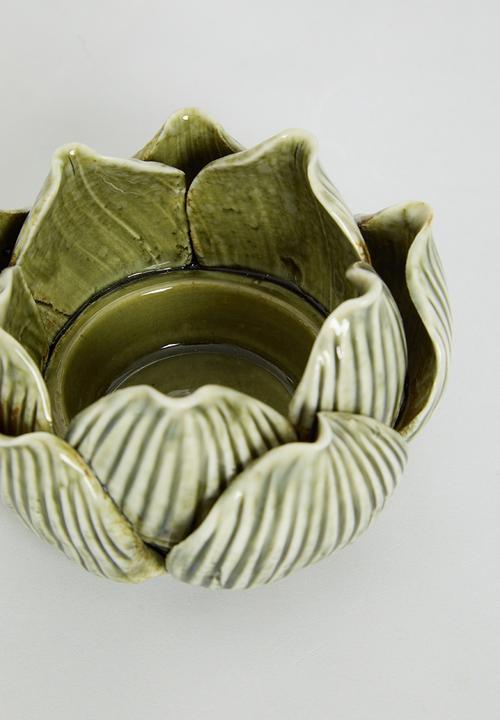 H&S - Arti Tealight Holder - green