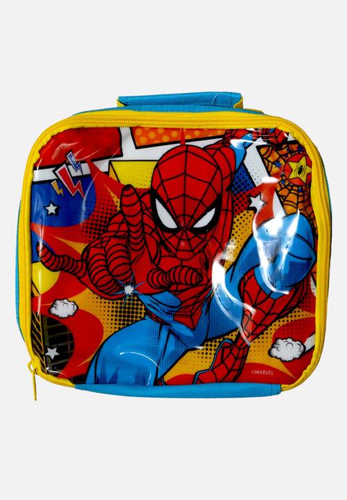Spiderman lunch bag - yellow & blue 