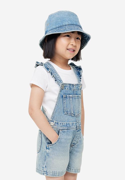 H&M - Denim dungaree shorts - blue