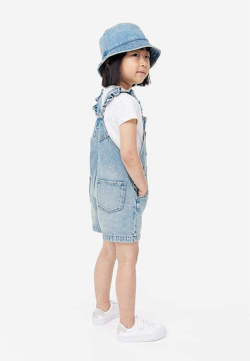 H&M - Denim dungaree shorts - blue