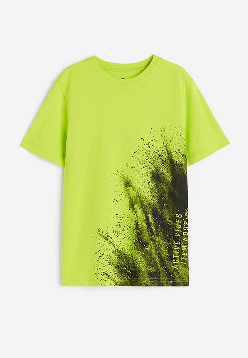 H&M - Printed cotton t-shirt - green
