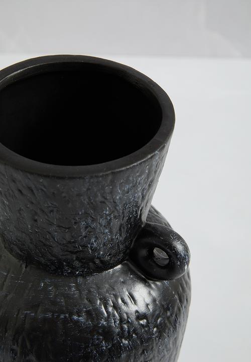 H&S - Hamley porcelain vase - matte black