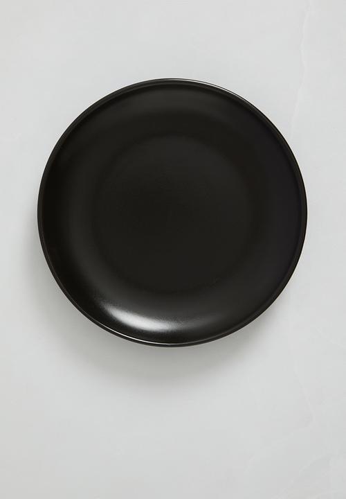 Excellent Houseware - Emble stoneware pasta bowl set of 4 - black