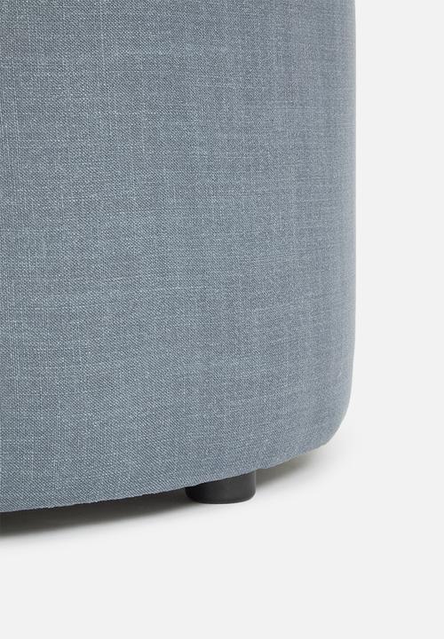 Sixth Floor - Quaid large ottoman - grey 68cm