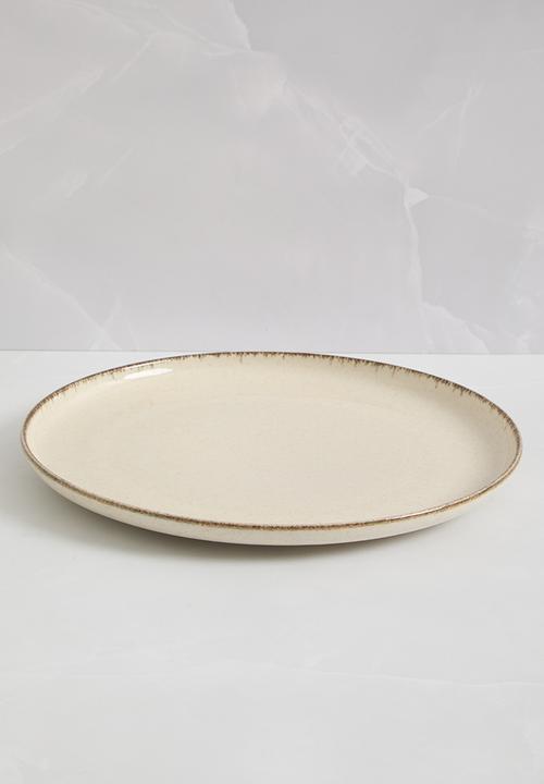 Excellent Houseware - Asara dinner plate set of 4 - beige