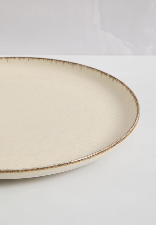 Excellent Houseware - Asara dinner plate set of 4 - beige