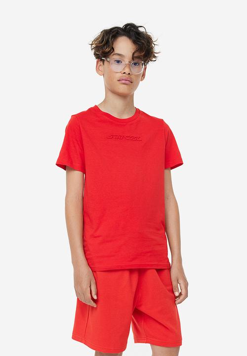 H&M - Printed sweatshorts - red
