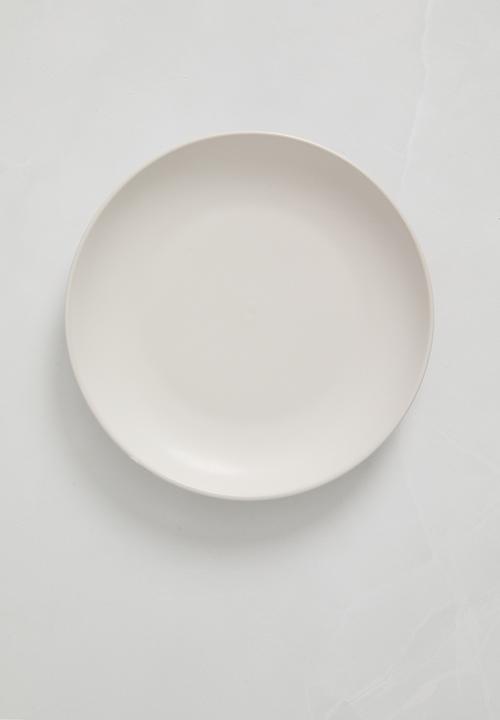 Excellent Houseware - Emble stoneware side plate set of 4 - white