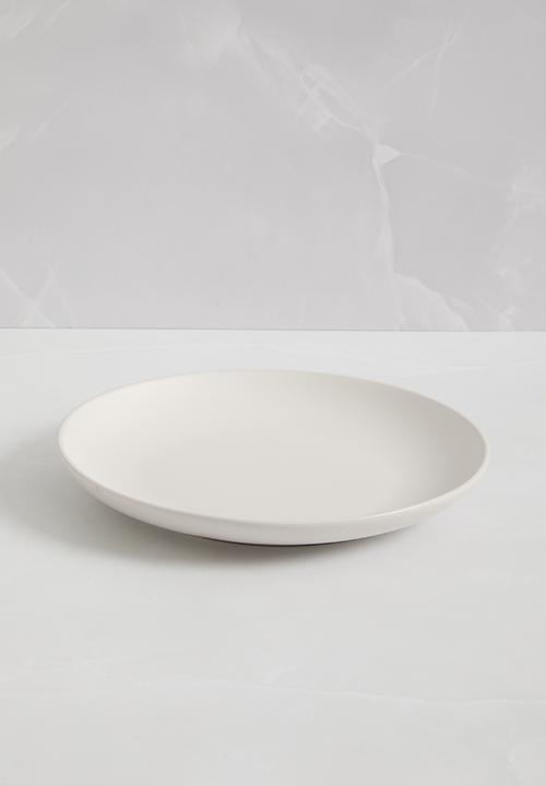 Excellent Houseware - Emble stoneware side plate set of 4 - white