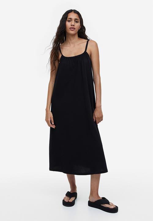 Oversized jersey dress - black - 1195402001