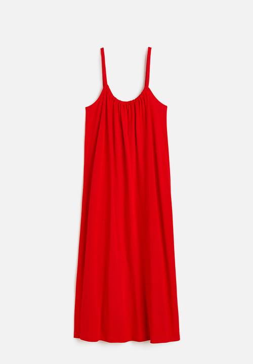 H&M - Oversized jersey dress - red