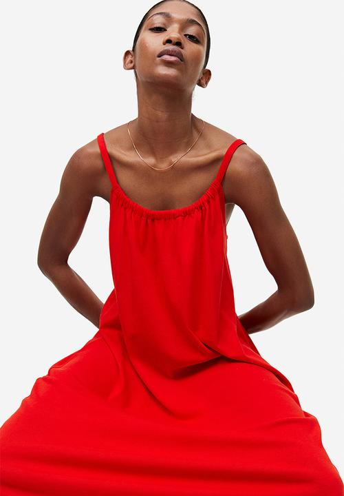 H&M - Oversized jersey dress - red