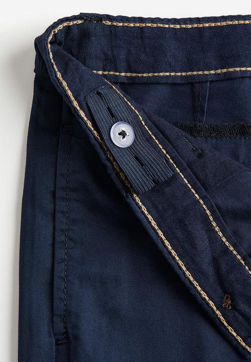 H&M - Twill chinos - navy blue