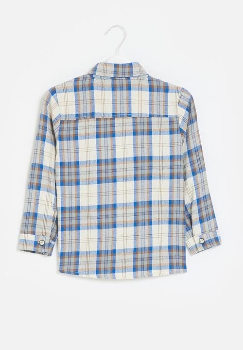 Pop Candy - Check shirt - blue