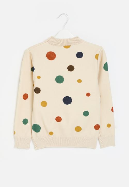 Pop Candy - Polka dot jersey - ecru 