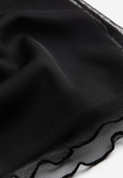 H&M - Short-sleeved top - black