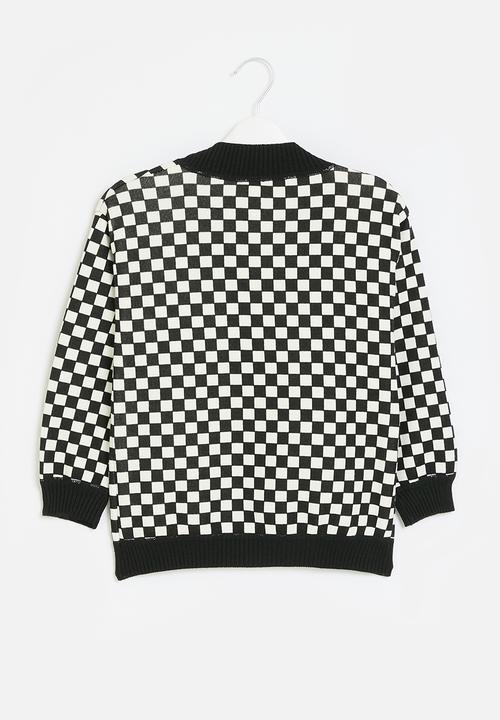 Pop Candy - Oversized cardigan - black & white