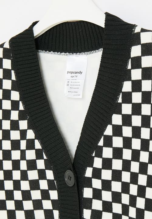 Pop Candy - Oversized cardigan - black & white