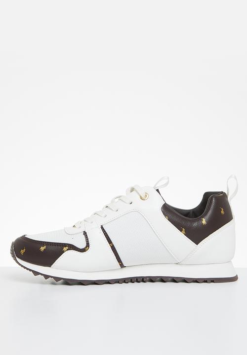 POLO - Monogram Lifestyle Sneaker - Brown & White