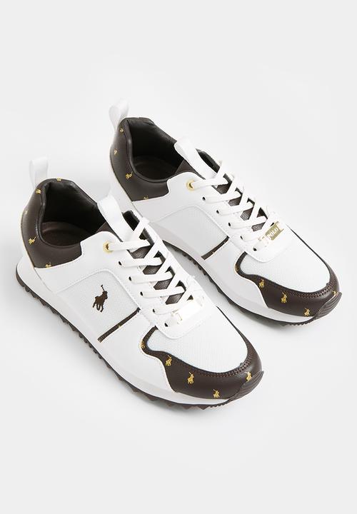 POLO - Monogram Lifestyle Sneaker - Brown & White