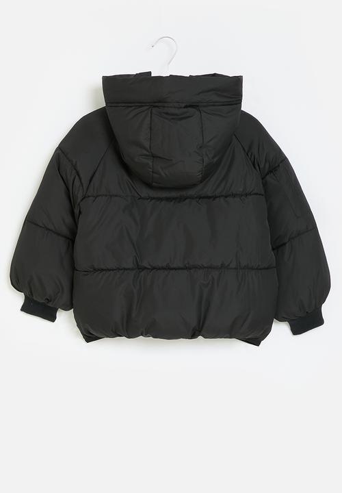Pop Candy - Hooded puffer jacket - black