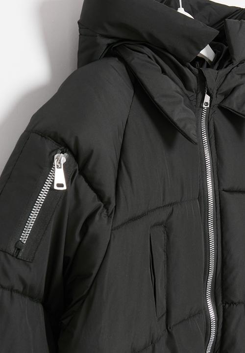 Pop Candy - Hooded puffer jacket - black