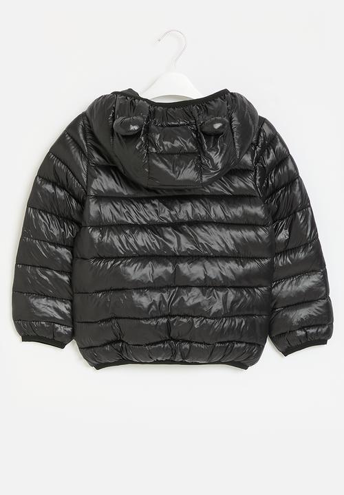 Pop Candy - Hooded puffer jacket - black