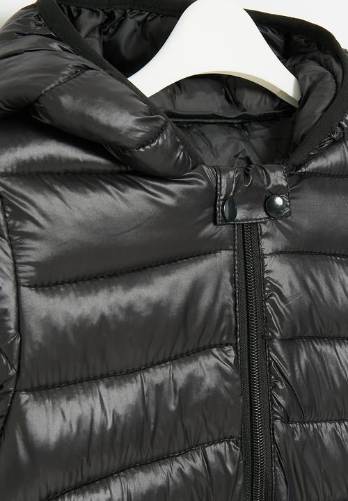 Pop Candy - Hooded puffer jacket - black