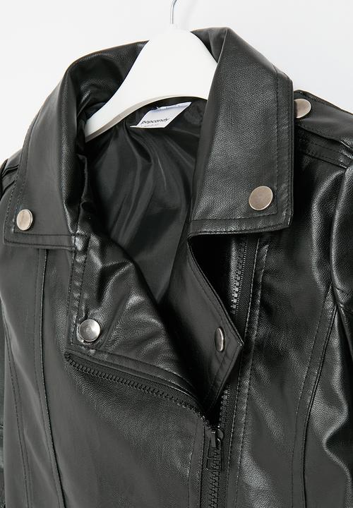 Pop Candy - Faux leather jacket - black