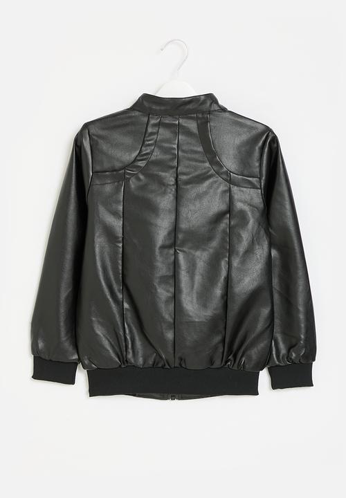 Pop Candy - Faux leather jacket - black