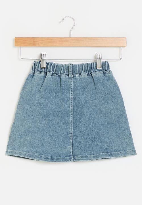 Pop Candy - Denim Skirt - light blue