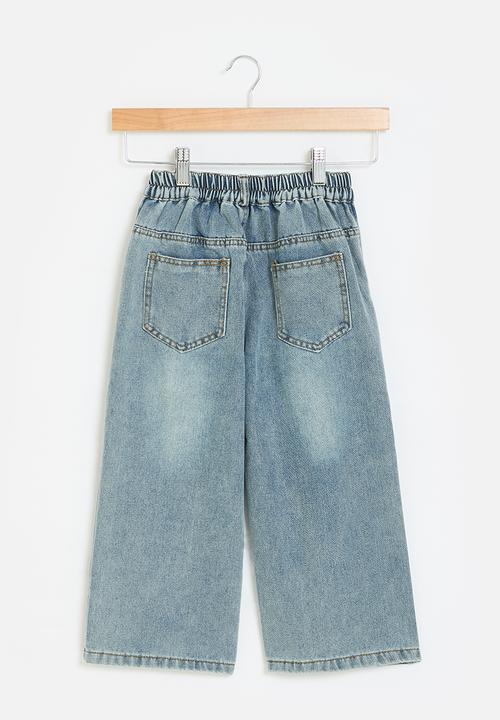 Pop Candy - wide leg jean-stonewash