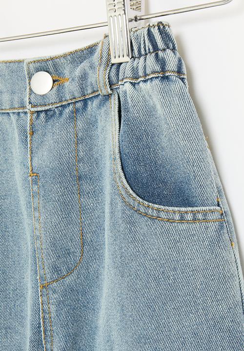 Pop Candy - wide leg jean-stonewash