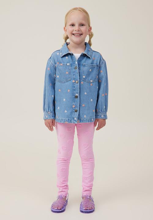 Cotton On - Huggie tights - cali pink/shells