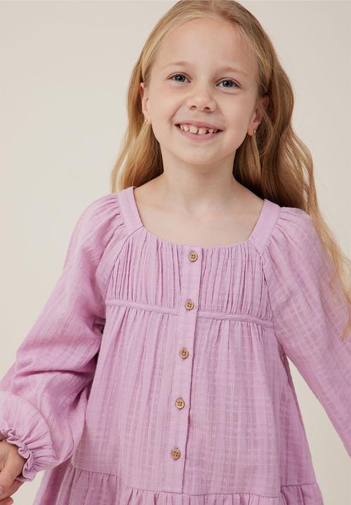 Cotton On - Gemma long sleeve dress - chalky mauve