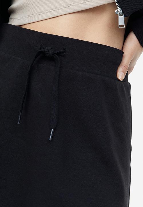 H&M - A-line sweatshirt skirt - black