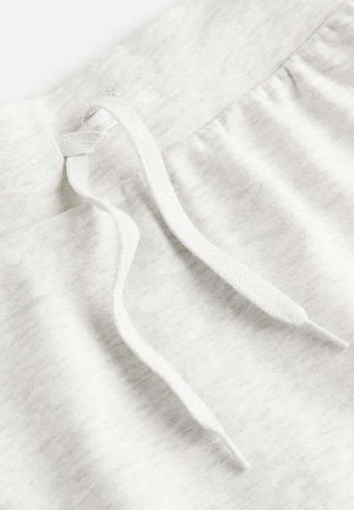 H&M - A-line sweatshirt skirt - light grey marl