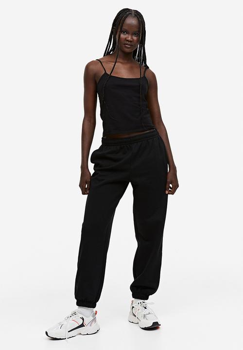 H&M - 2-Pack strappy tops - black & white