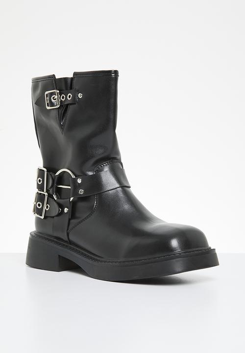Superbalist - Emily buckle boot - black