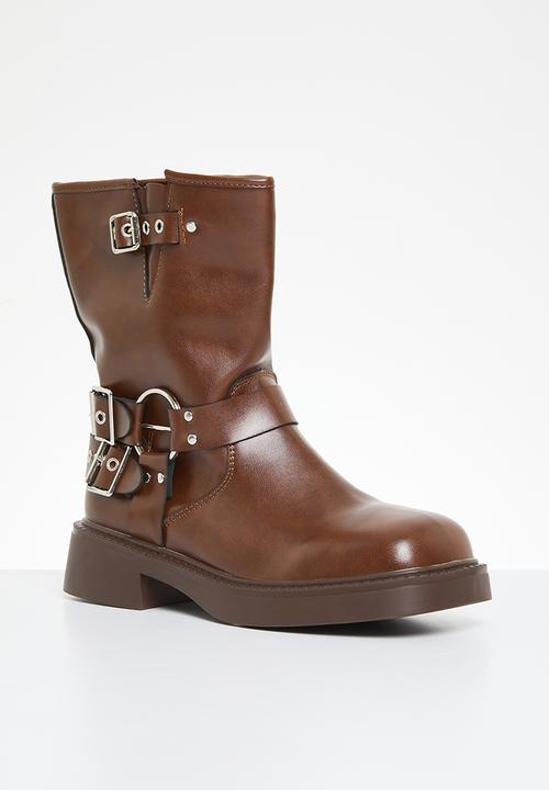 Superbalist - Emily buckle boot - brown
