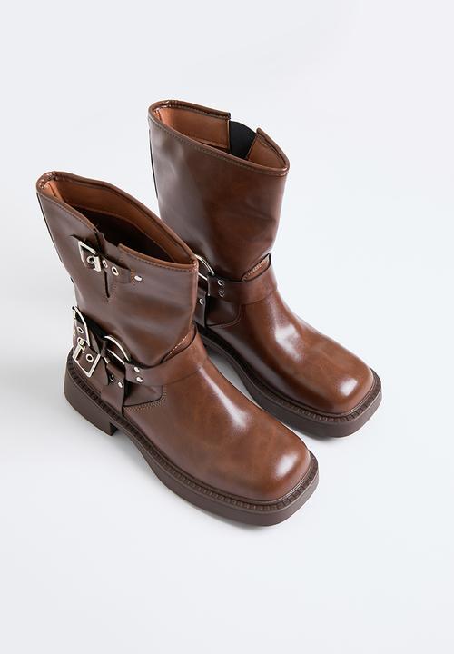 Superbalist - Emily buckle boot - brown