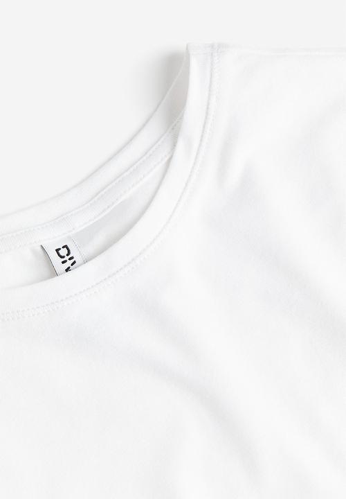 H&M - Fitted T-shirt - white